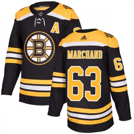 Boston Bruins tröja Brad Marchand 63 Adidas Svart Authentic - NHL Tröjor Herr